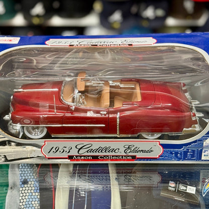 Anson Classics 1953 Cadillac Eldorado Red/Tan 1/18 Scale Diecast Model Car | New - Product Image