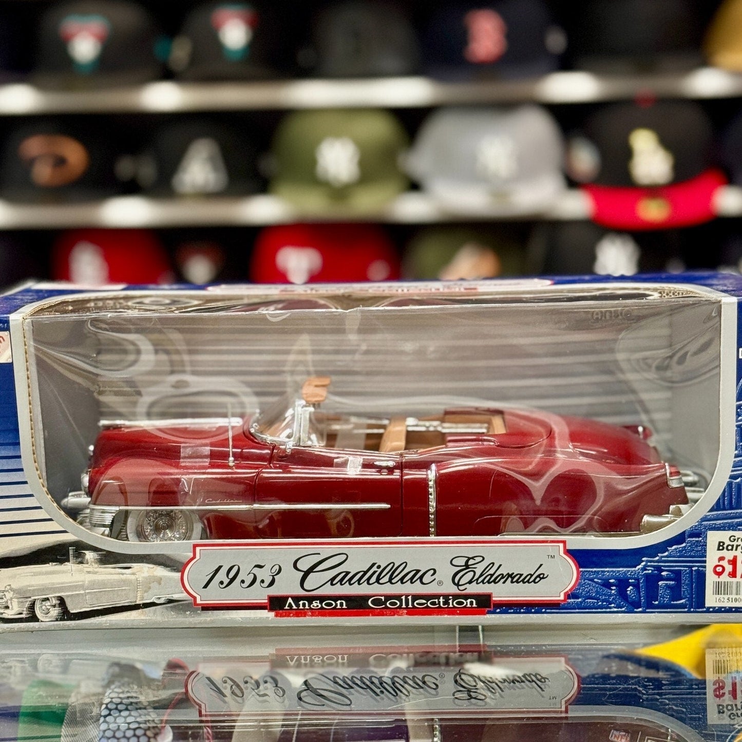 Anson Classics 1953 Cadillac Eldorado Red/Tan 1/18 Scale Diecast Model Car | New - Product Image