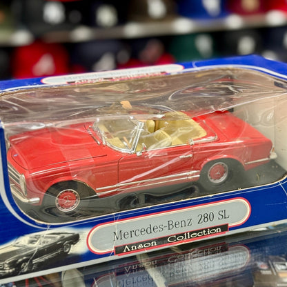 Anson Classics Mercedes Benz 280SL Red 1/18 Scale Diecast Model Car | New - Product Image