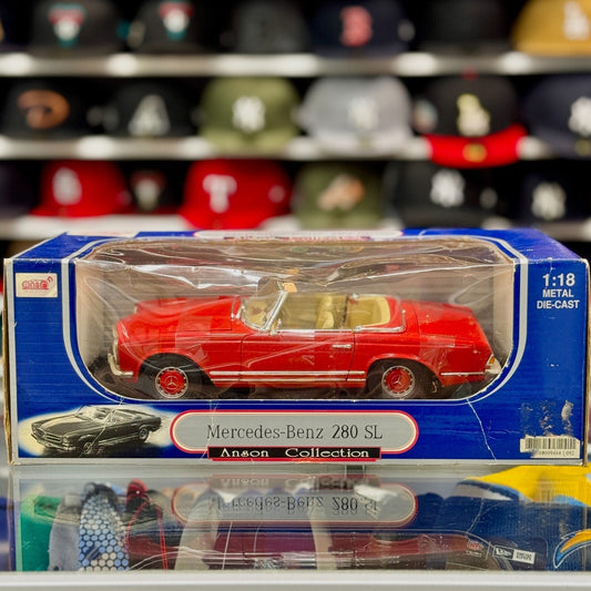 Anson Classics Mercedes Benz 280SL Red 1/18 Scale Diecast Model Car | New - Product Image