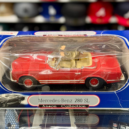 Anson Classics Mercedes Benz 280SL Red 1/18 Scale Diecast Model Car | New - Product Image