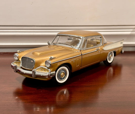 Anson Classics Studebaker Goldenhawk Gold 1/18 Scale Diecast Model Car - Product Image