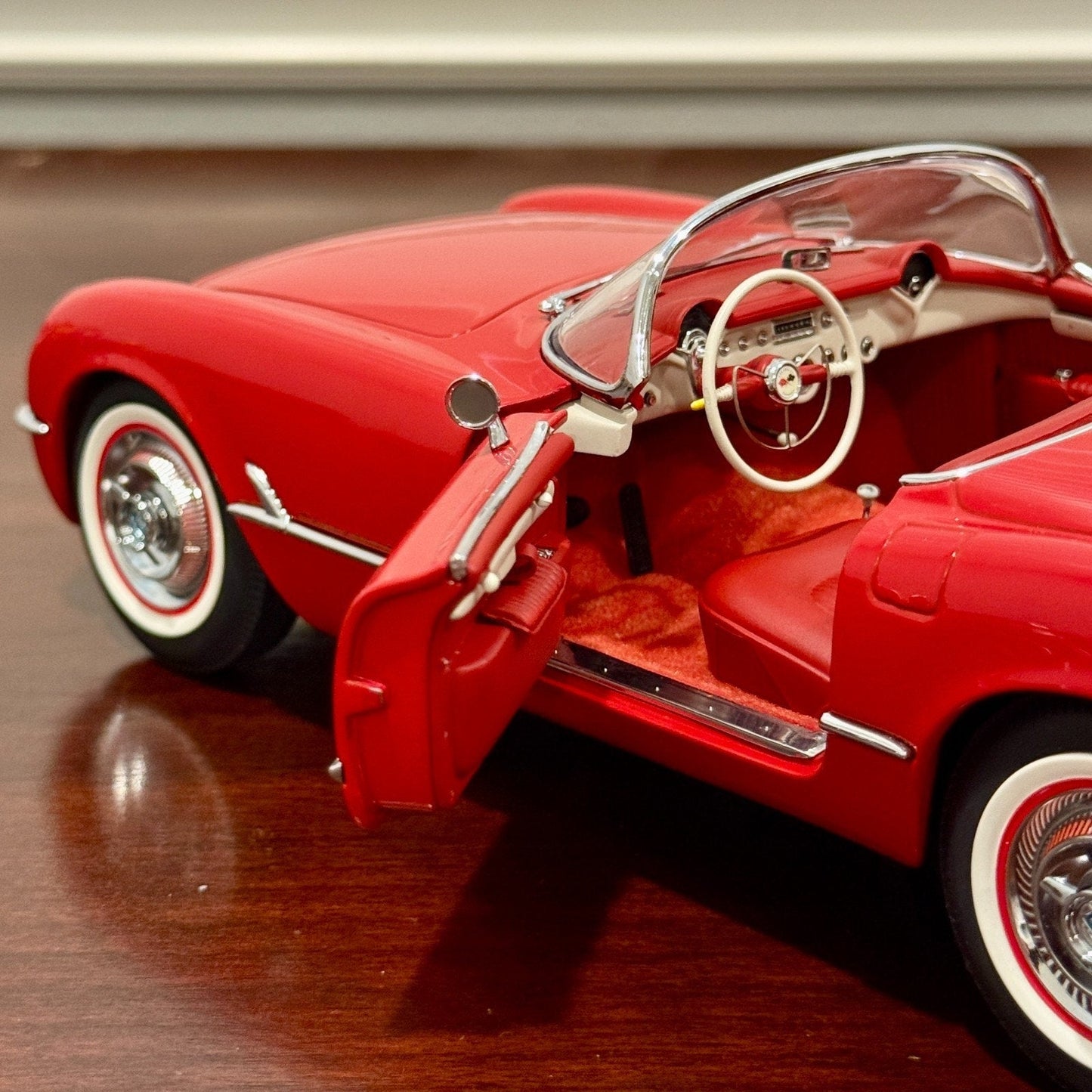 AUTOart 1954 Chevrolet Corvette Red 1/18 Scale Diecast Model Car | In Box - Product Image