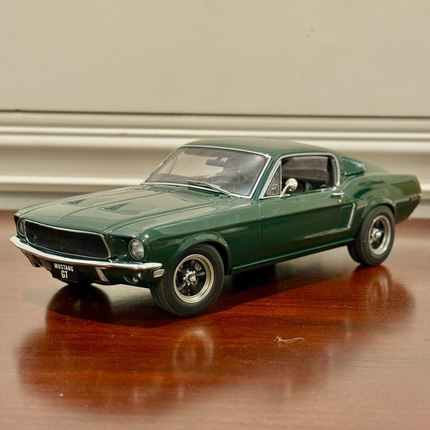 AUTOart 1968 Ford Mustang Fastback GT Dark Green 1/18 Scale Diecast Model Car | In Box - Product Image