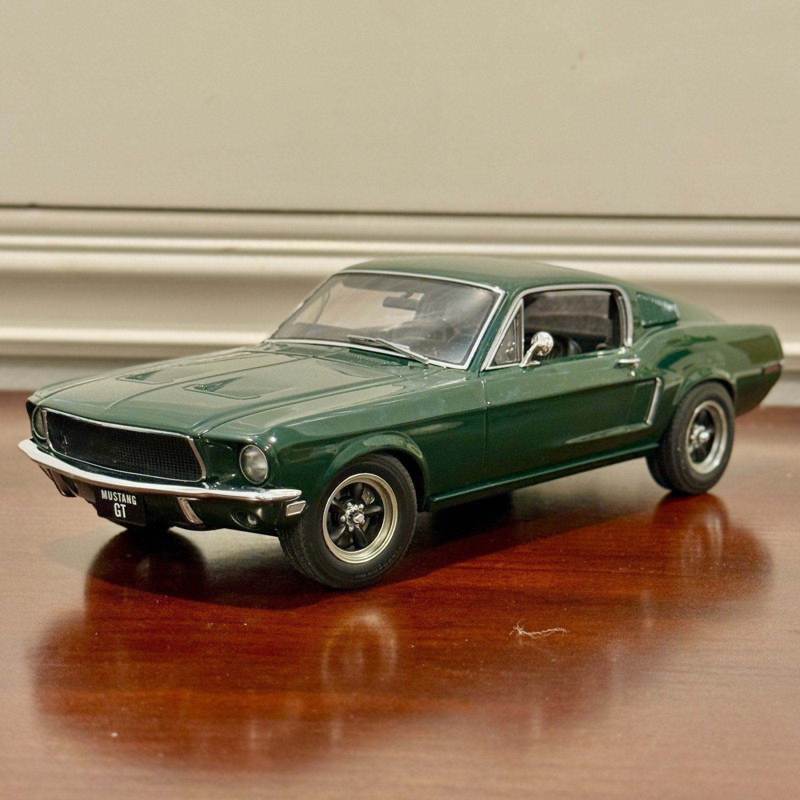 AUTOart 1968 Ford Mustang Fastback GT Dark Green 1/18 Scale Diecast Model Car | In Box - Product Image
