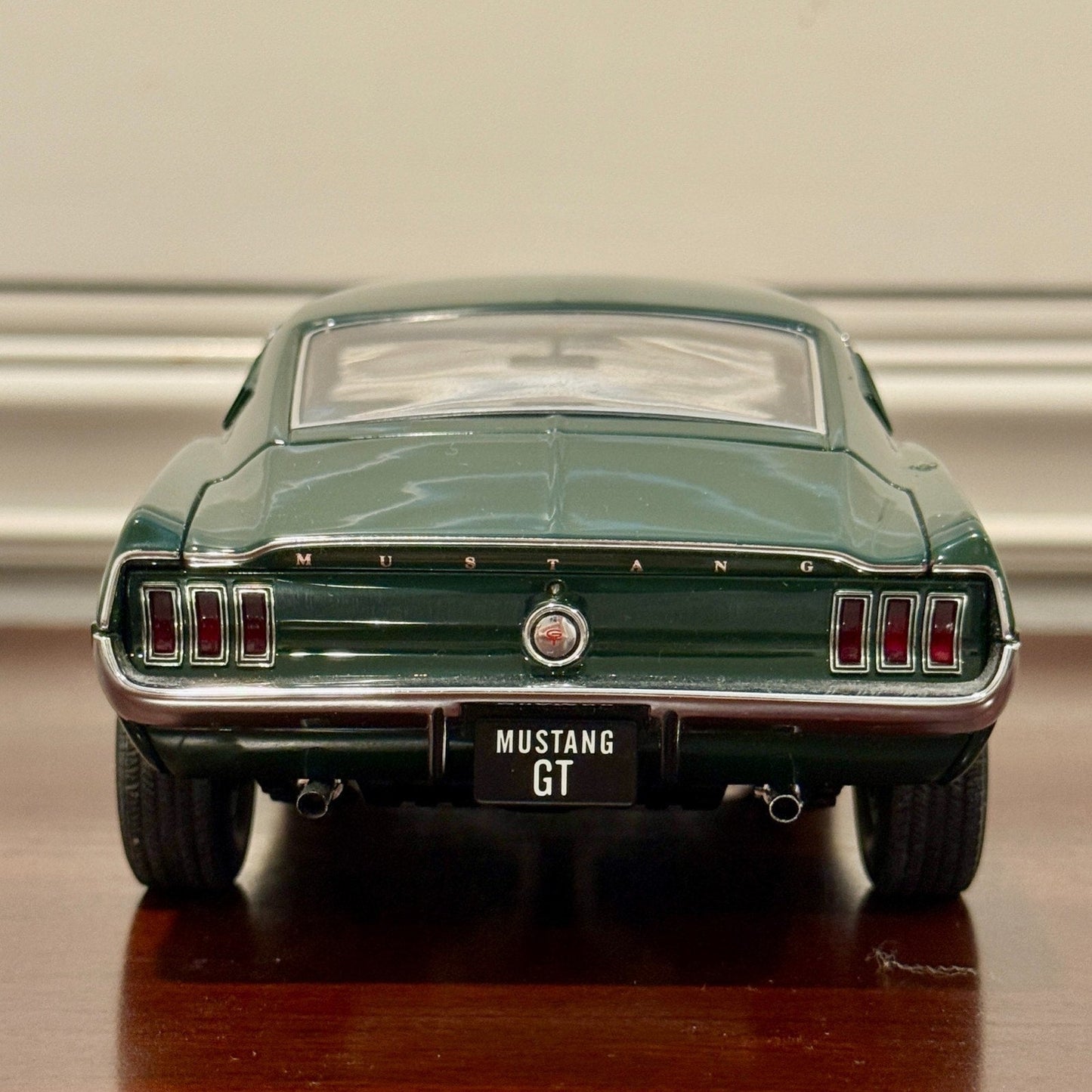 AUTOart 1968 Ford Mustang Fastback GT Dark Green 1/18 Scale Diecast Model Car | In Box - Product Image