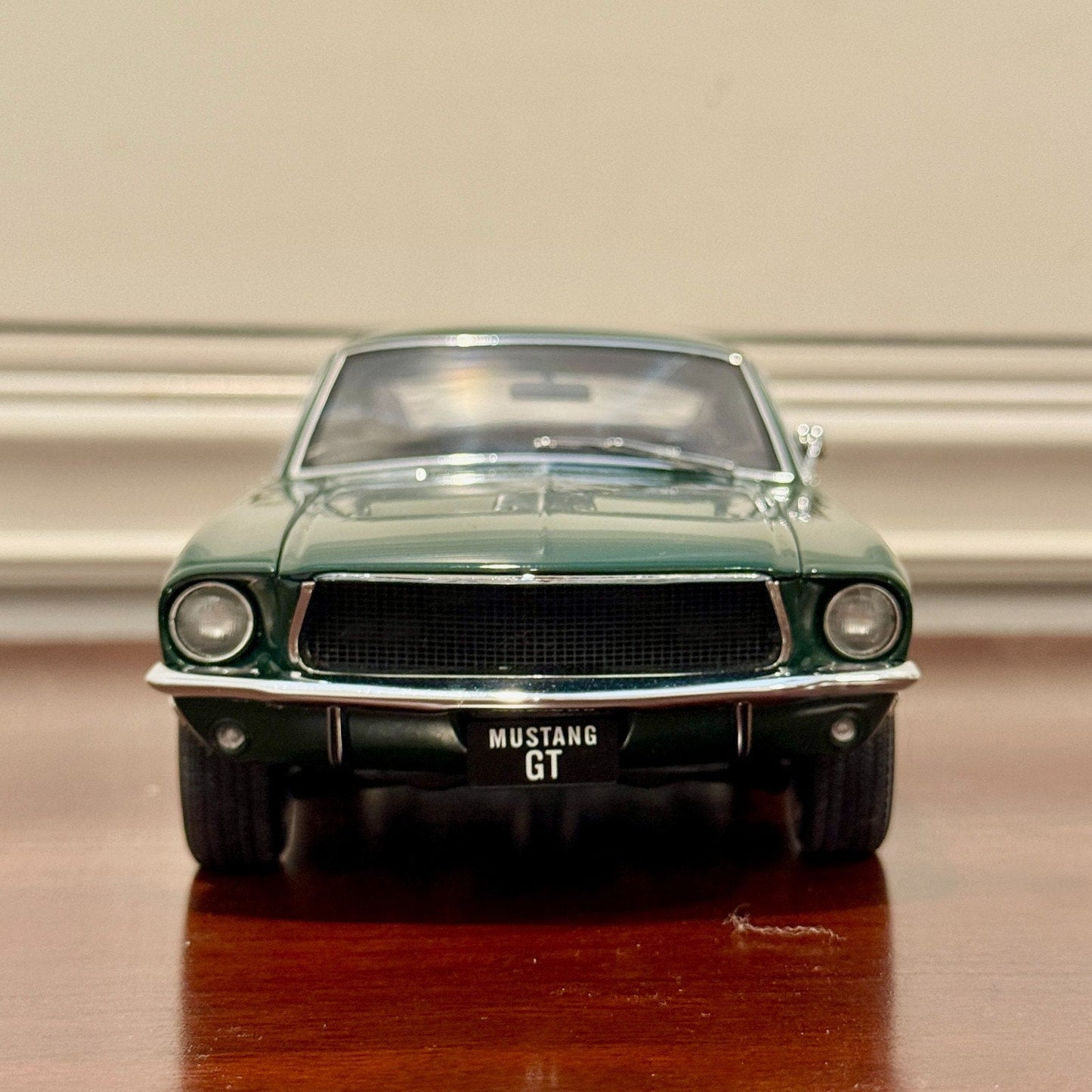 AUTOart 1968 Ford Mustang Fastback GT Dark Green 1/18 Scale Diecast Model Car | In Box - Product Image