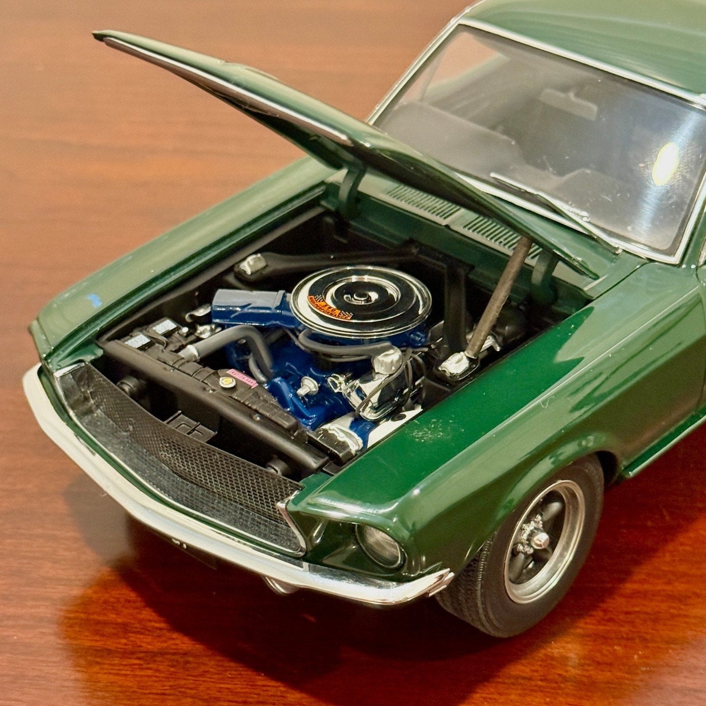 AUTOart 1968 Ford Mustang Fastback GT Dark Green 1/18 Scale Diecast Model Car | In Box - Product Image