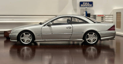 AUTOart 2002 Mercedes Benz CL55 AMG 'F1-Edition' Silver 1/18 Scale Diecast Model Car - Product Image