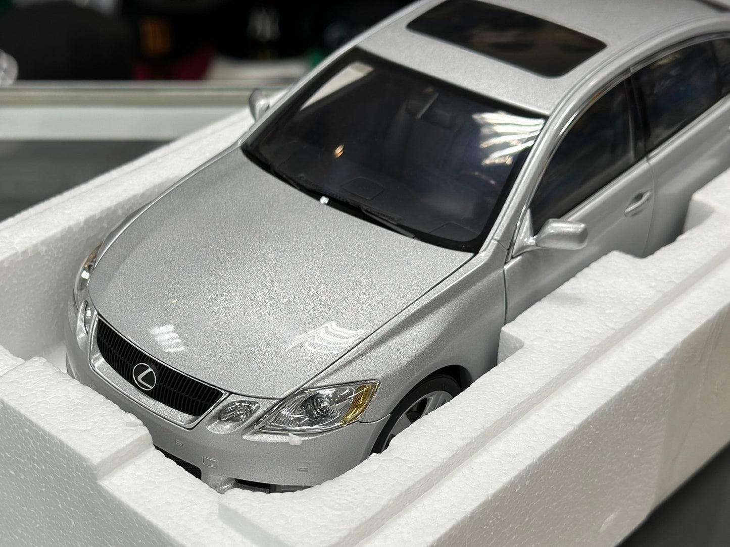 AUTOart 2006 Lexus GS430 Silver 1/18 Scale Diecast Model Car | New with Certificate - Product Image