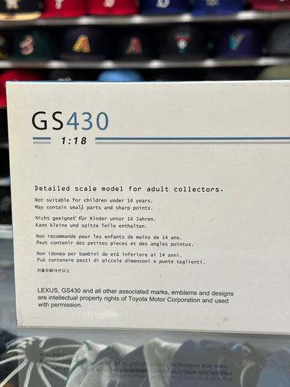 AUTOart 2006 Lexus GS430 Silver 1/18 Scale Diecast Model Car | New with Certificate - Product Image