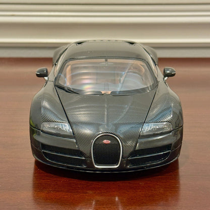 AUTOart 2008 Bugatti Veyron 'Super Sport' Carbon-Fiber Black 1/18 Scale Diecast Model Car | In Box - Product Image