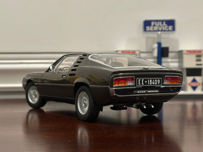 AUTOart Alfa Romeo Montreal Dark Charcoal 1/18 Scale Diecast Model Car - Product Image