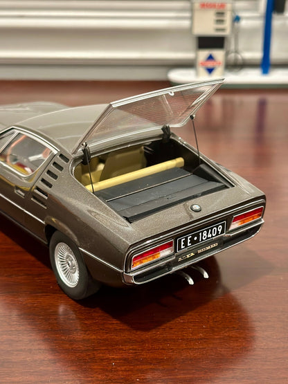 AUTOart Alfa Romeo Montreal Dark Charcoal 1/18 Scale Diecast Model Car - Product Image