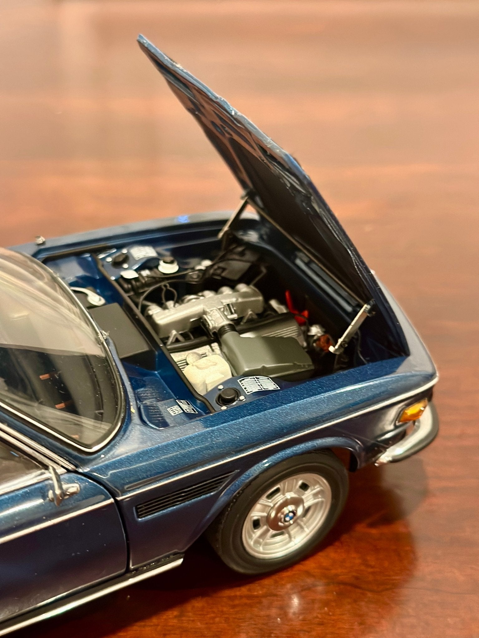 AUTOart BMW 3.0 CSI Metallic Blue 1/18 Scale Diecast Model Car - Product Image