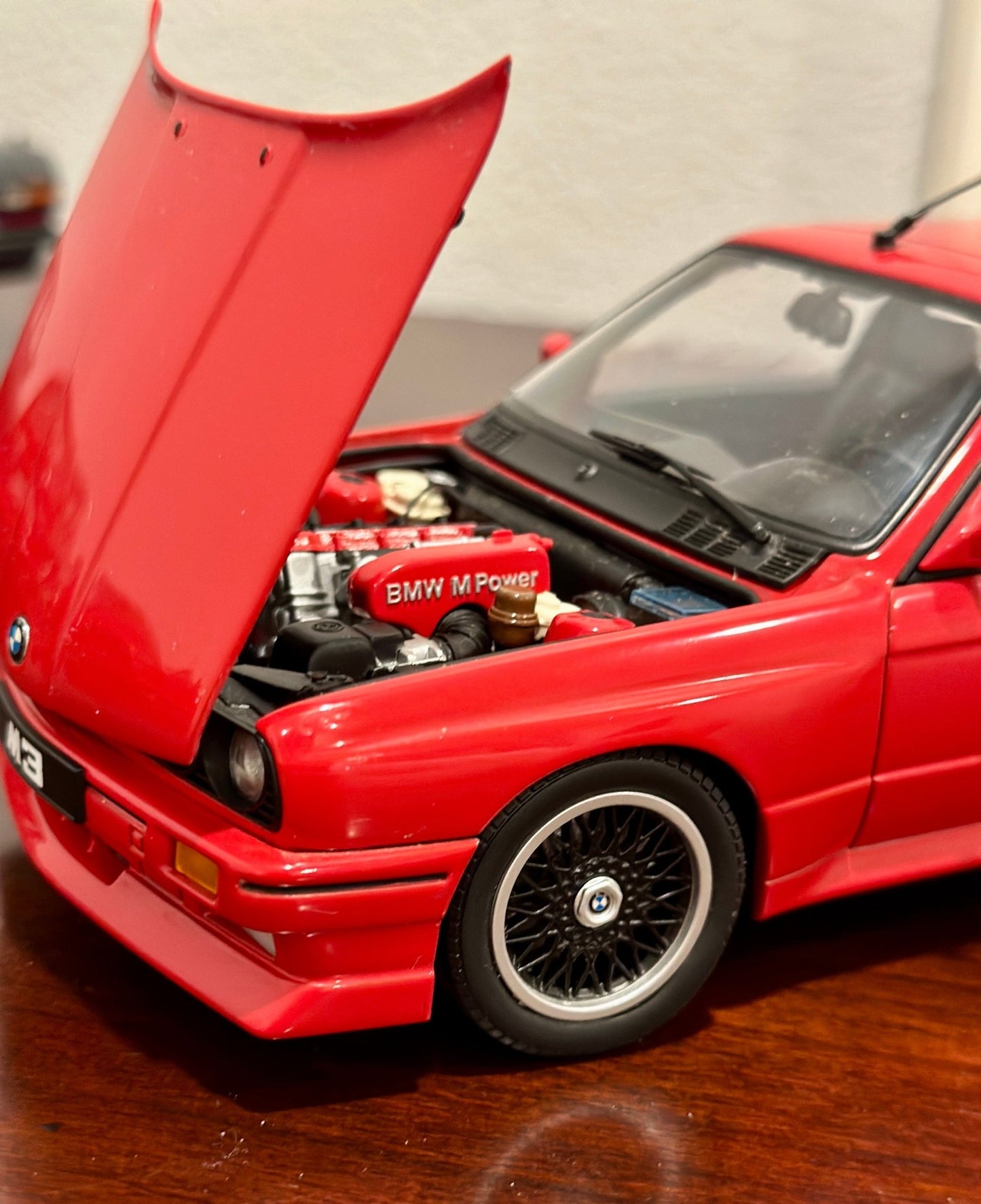 AUTOart BMW M3 E30 Sport Evolution 'Cecotto Edition' Red 1/18 Scale Diecast Model Car - Product Image