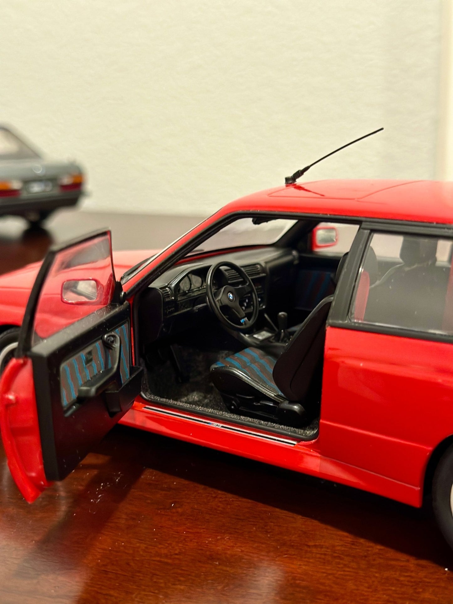 AUTOart BMW M3 E30 Sport Evolution 'Cecotto Edition' Red 1/18 Scale Diecast Model Car - Product Image