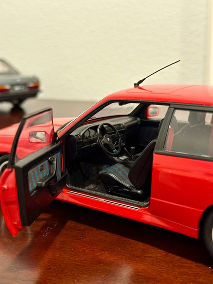 AUTOart BMW M3 E30 Sport Evolution 'Cecotto Edition' Red 1/18 Scale Diecast Model Car - Product Image
