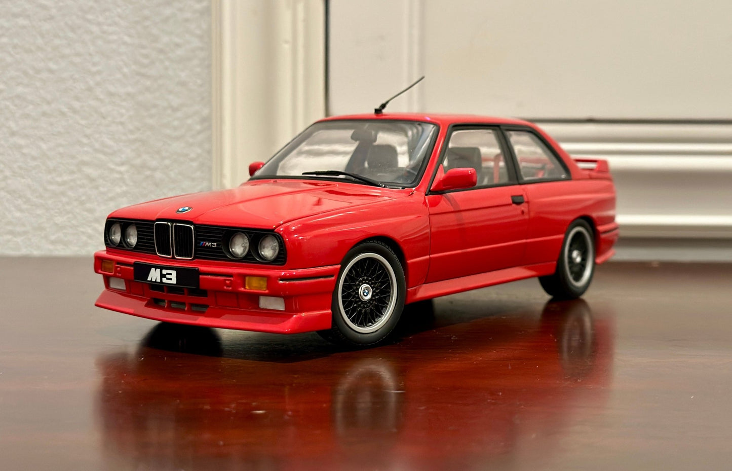 AUTOart BMW M3 E30 Sport Evolution 'Cecotto Edition' Red 1/18 Scale Diecast Model Car - Product Image