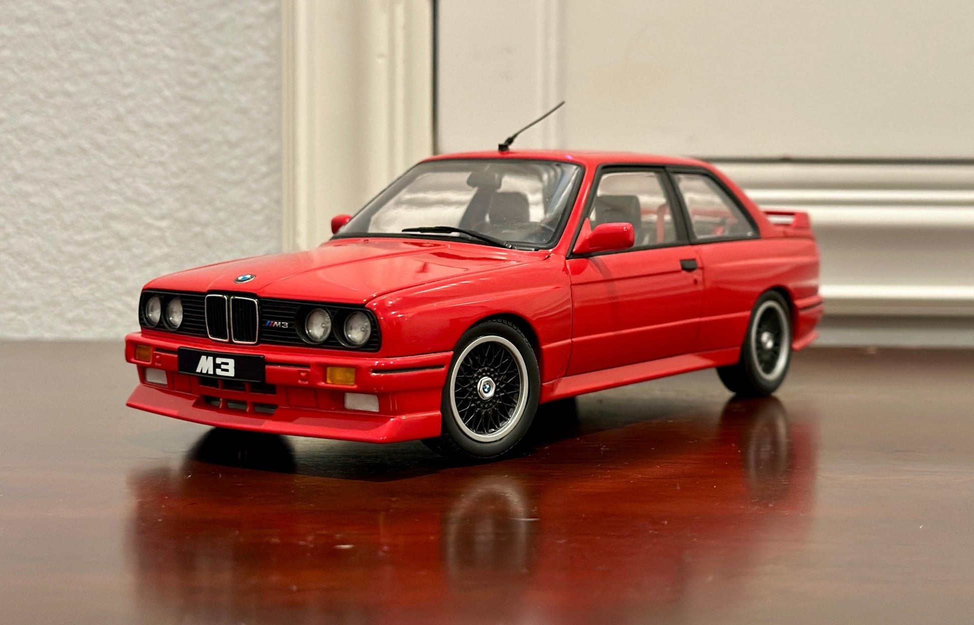 AUTOart BMW M3 E30 Sport Evolution 'Cecotto Edition' Red 1/18 Scale Diecast Model Car - Product Image