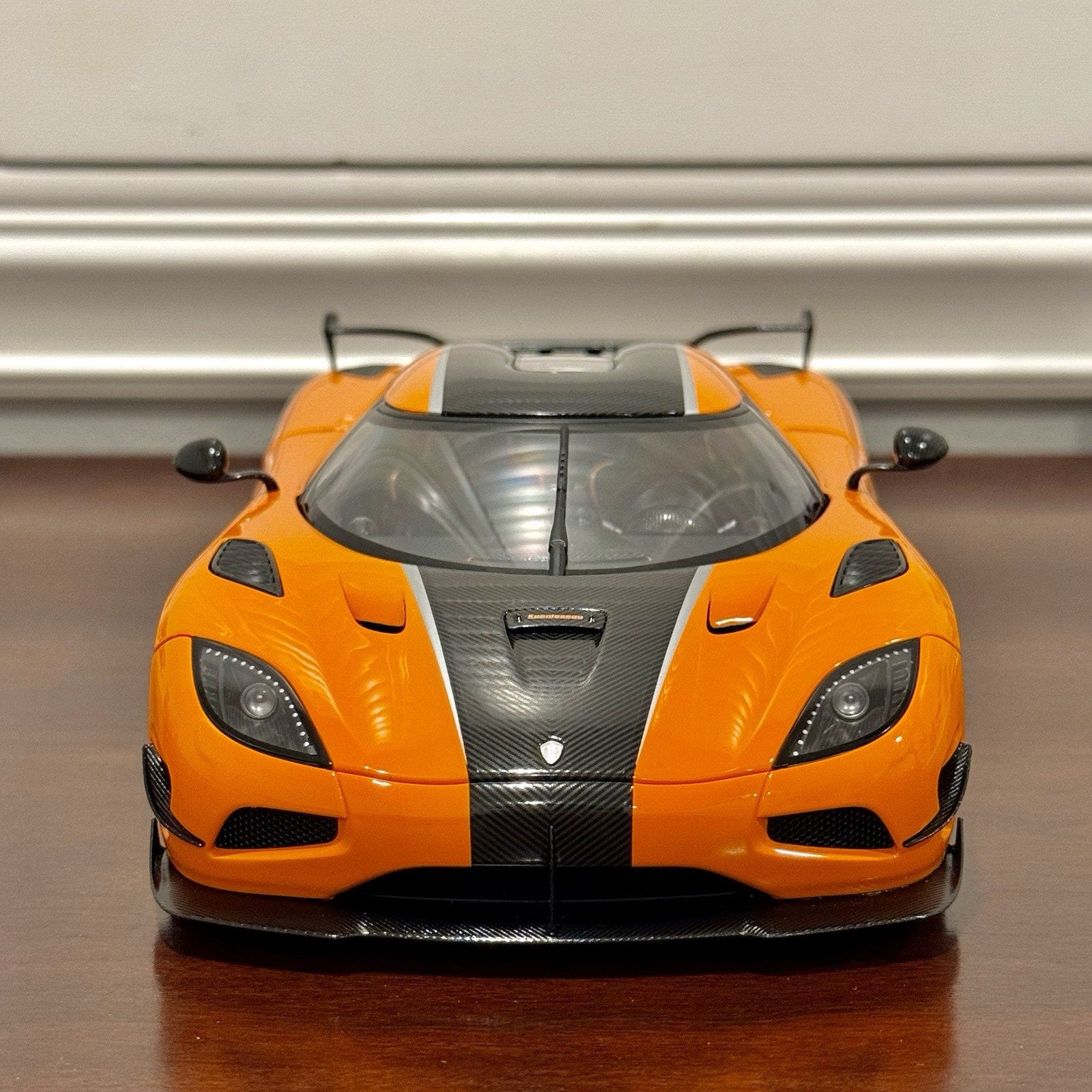 AUTOart Koenigsegg Agera RS Orange w/ Carbon Fiber 1/18 Scale Diecast Model Car - Product Image