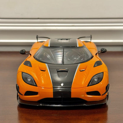AUTOart Koenigsegg Agera RS Orange w/ Carbon Fiber 1/18 Scale Diecast Model Car - Product Image
