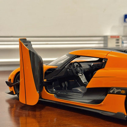 AUTOart Koenigsegg Agera RS Orange w/ Carbon Fiber 1/18 Scale Diecast Model Car - Product Image