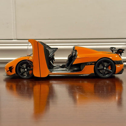 AUTOart Koenigsegg Agera RS Orange w/ Carbon Fiber 1/18 Scale Diecast Model Car - Product Image