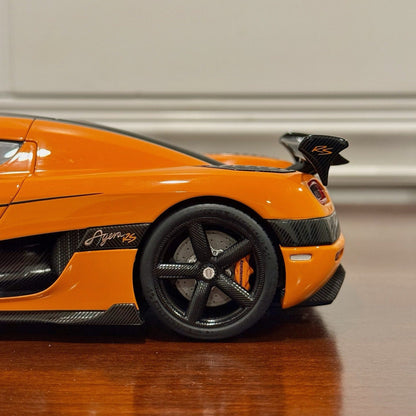 AUTOart Koenigsegg Agera RS Orange w/ Carbon Fiber 1/18 Scale Diecast Model Car - Product Image