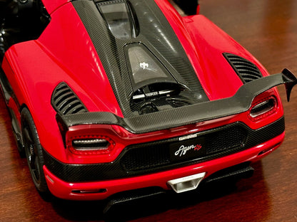 AUTOart Koenigsegg Agera RS Red w/ Carbon Fiber 1/18 Scale Diecast Model Car | In Box - Product Image
