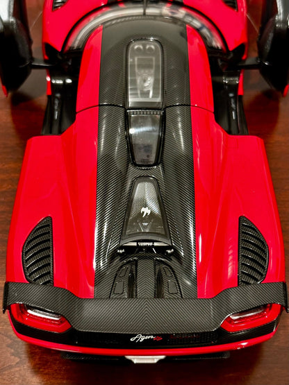 AUTOart Koenigsegg Agera RS Red w/ Carbon Fiber 1/18 Scale Diecast Model Car | In Box - Product Image