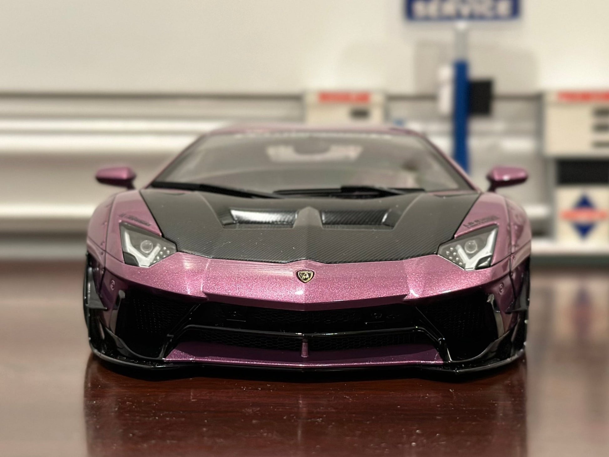 AUTOart Lamborghini Aventador 'Liberty Walk' SE30 Purple 1/18 Scale Diecast Model Car | In Box - Product Image