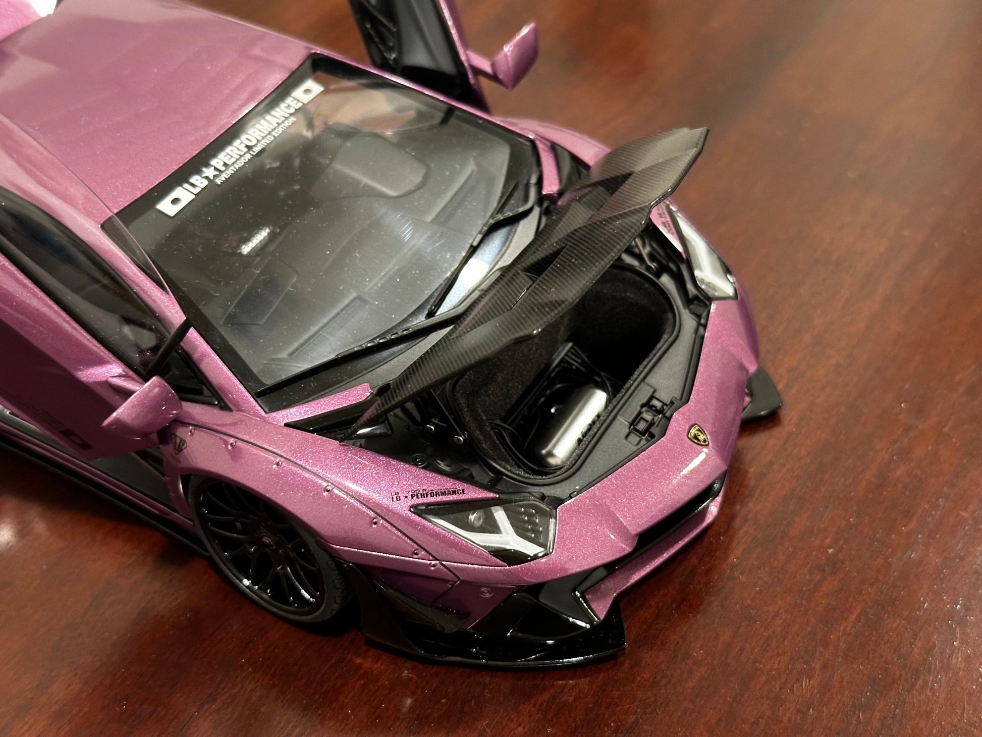 AUTOart Lamborghini Aventador 'Liberty Walk' SE30 Purple 1/18 Scale Diecast Model Car | In Box - Product Image