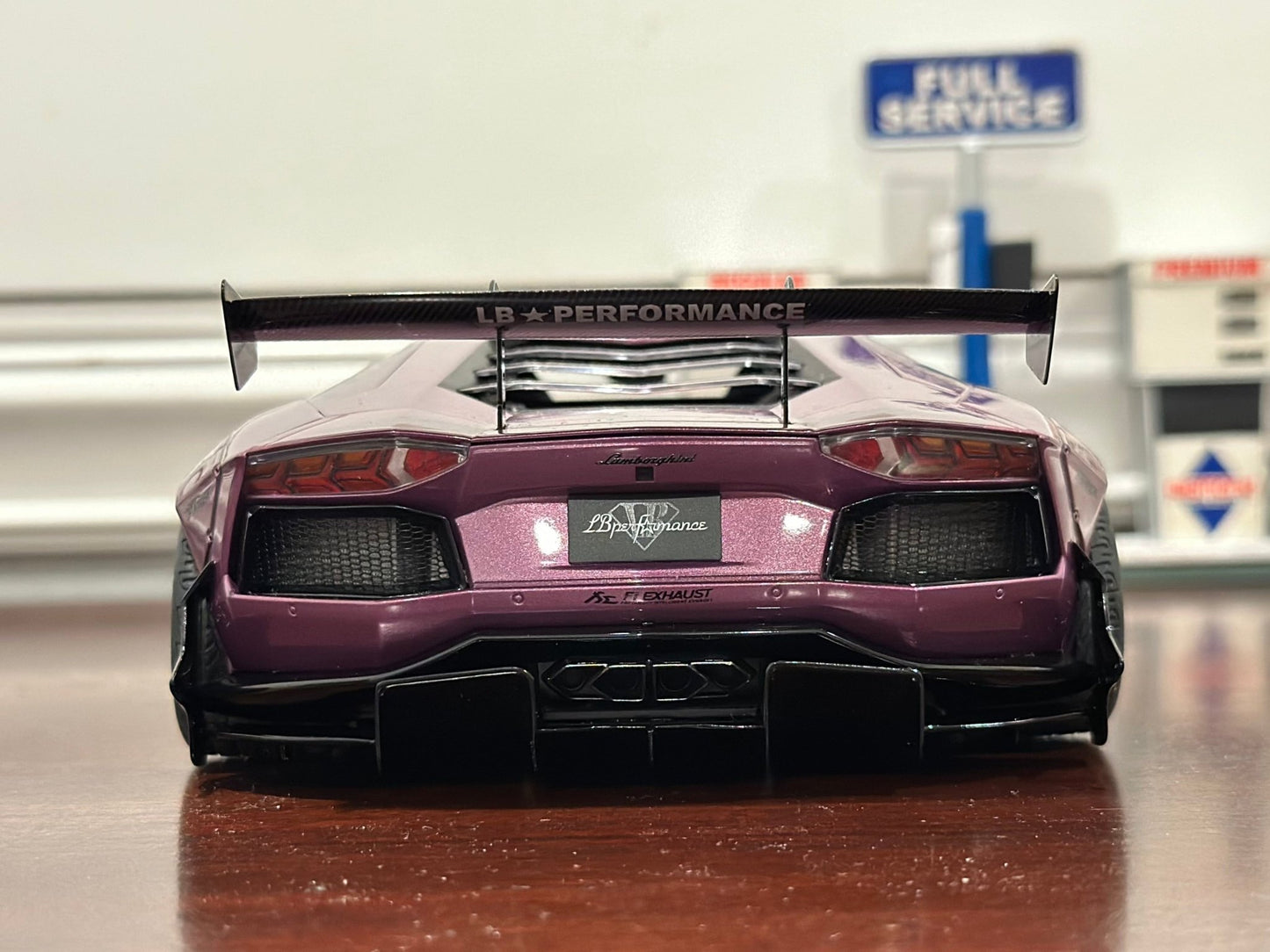 AUTOart Lamborghini Aventador 'Liberty Walk' SE30 Purple 1/18 Scale Diecast Model Car | In Box - Product Image