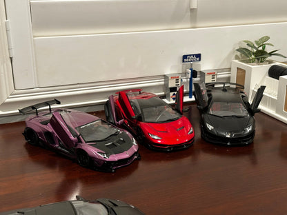 AUTOart Lamborghini Aventador 'Liberty Walk' SE30 Purple 1/18 Scale Diecast Model Car | In Box - Product Image