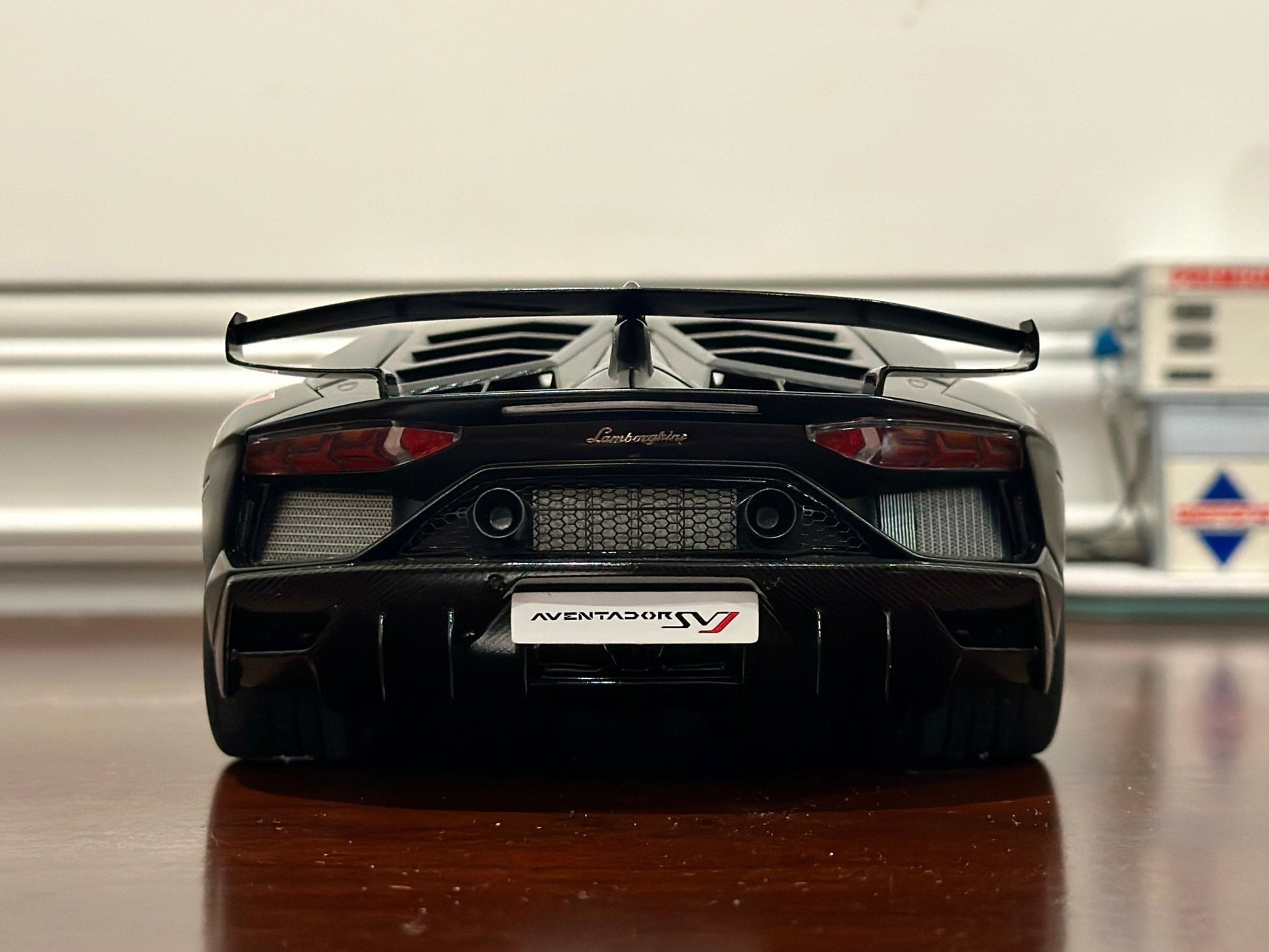 AUTOart Lamborghini Aventador SVJ 'Nero Nemesis' Black 1/18 Scale Diecast Model Car | In Box - Product Image