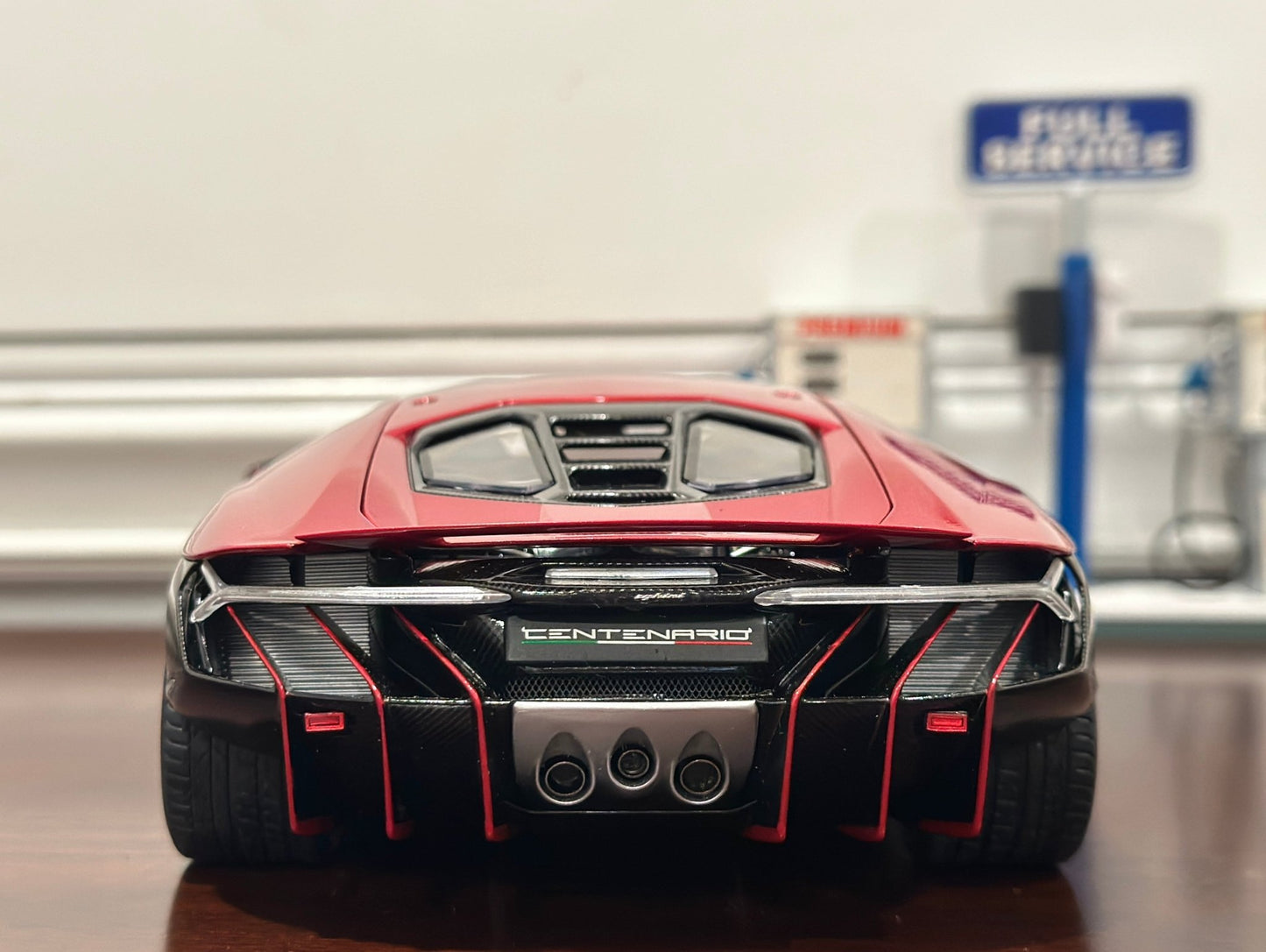 AUTOart Lamborghini Centenario Midnight Red 1/18 Scale Diecast Model Car | New - Product Image