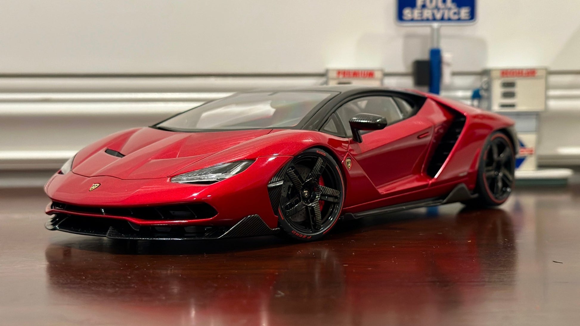 AUTOart Lamborghini Centenario Midnight Red 1/18 Scale Diecast Model Car | New - Product Image