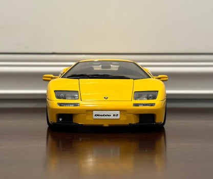 AUTOart Lamborghini Diablo 6.0 Yellow 1/18 Scale Diecast Model Car - Product Image
