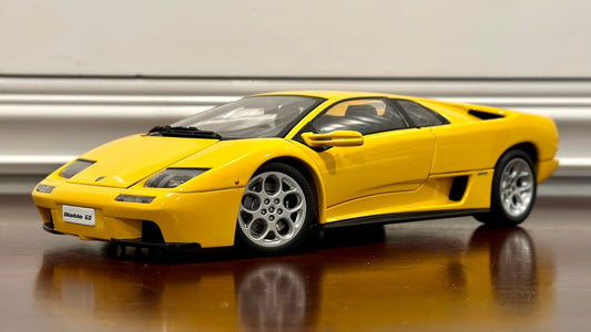 AUTOart Lamborghini Diablo 6.0 Yellow 1/18 Scale Diecast Model Car - Product Image