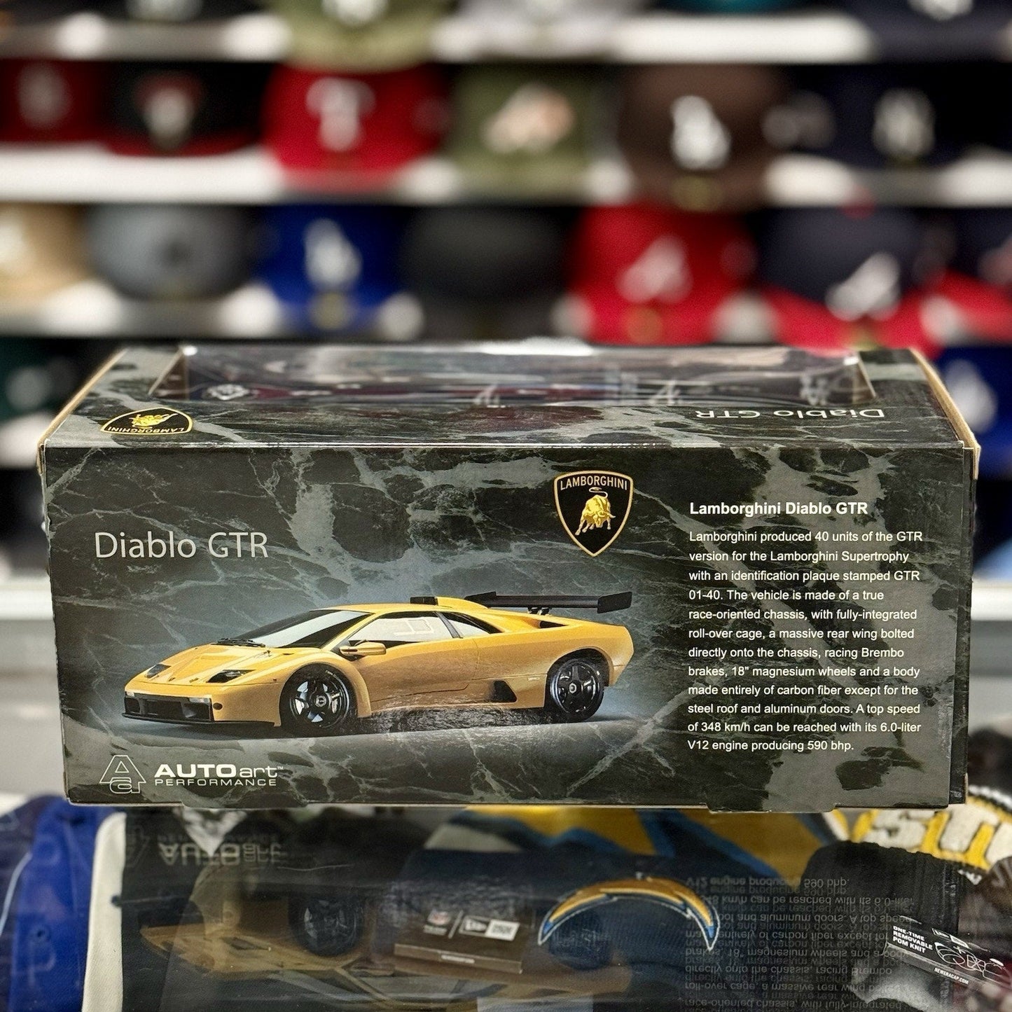 AUTOart Lamborghini Diablo GTR Black 1/18 Scale Diecast Model Car | In Box - Product Image