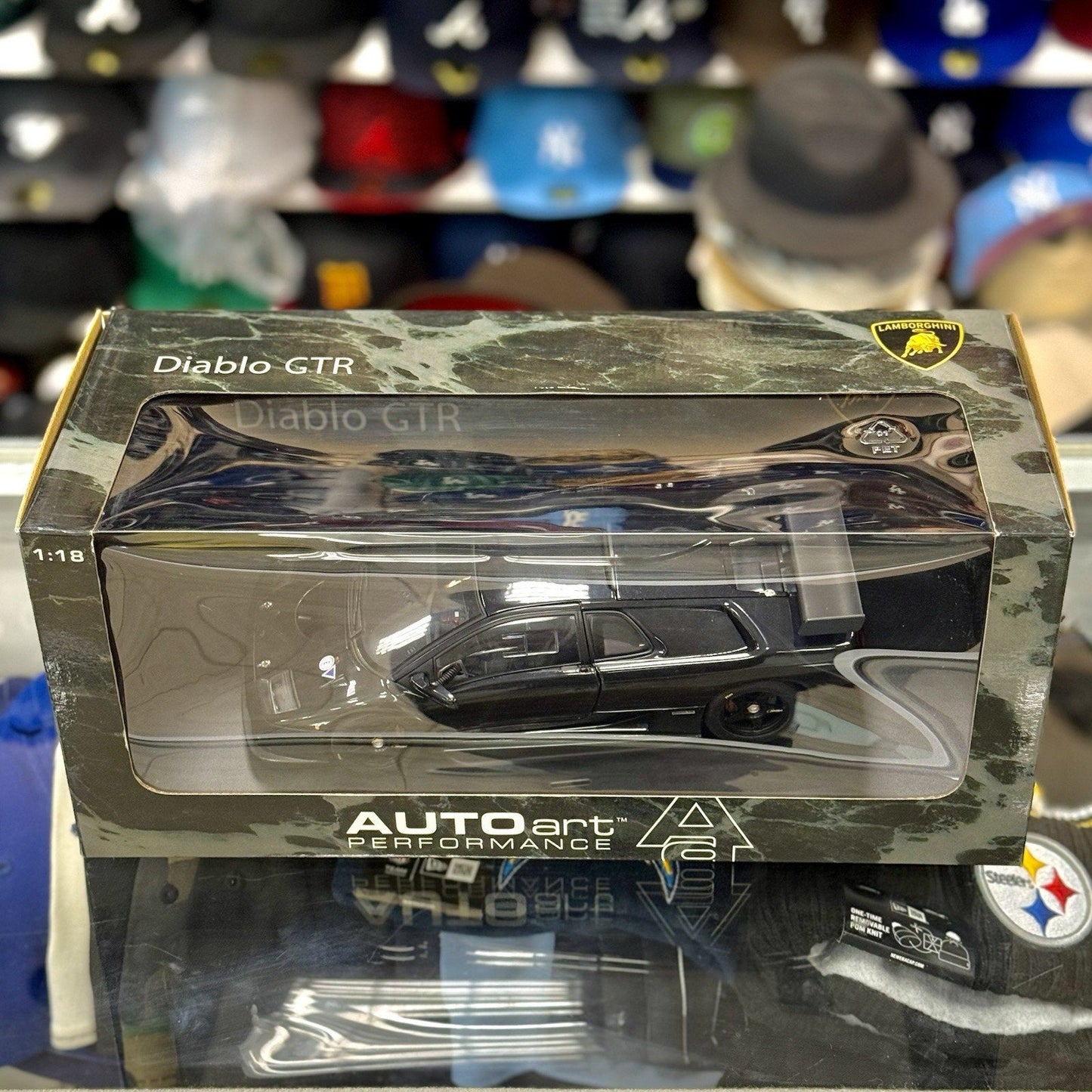 AUTOart Lamborghini Diablo GTR Black 1/18 Scale Diecast Model Car | In Box - Product Image