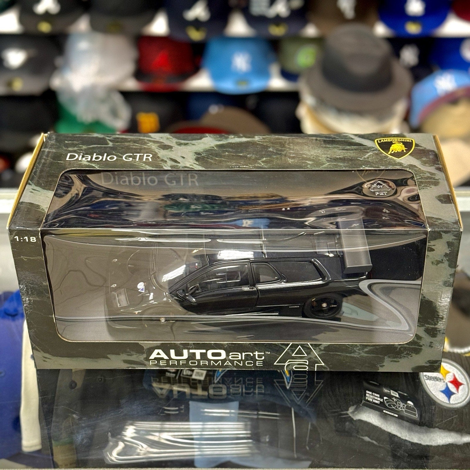 AUTOart Lamborghini Diablo GTR Black 1/18 Scale Diecast Model Car | In Box - Product Image