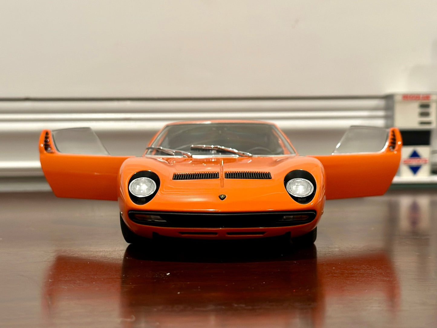 AUTOart Lamborghini Miura SV Orange/Silver 1/18 Scale Diecast Model Car | New - Product Image