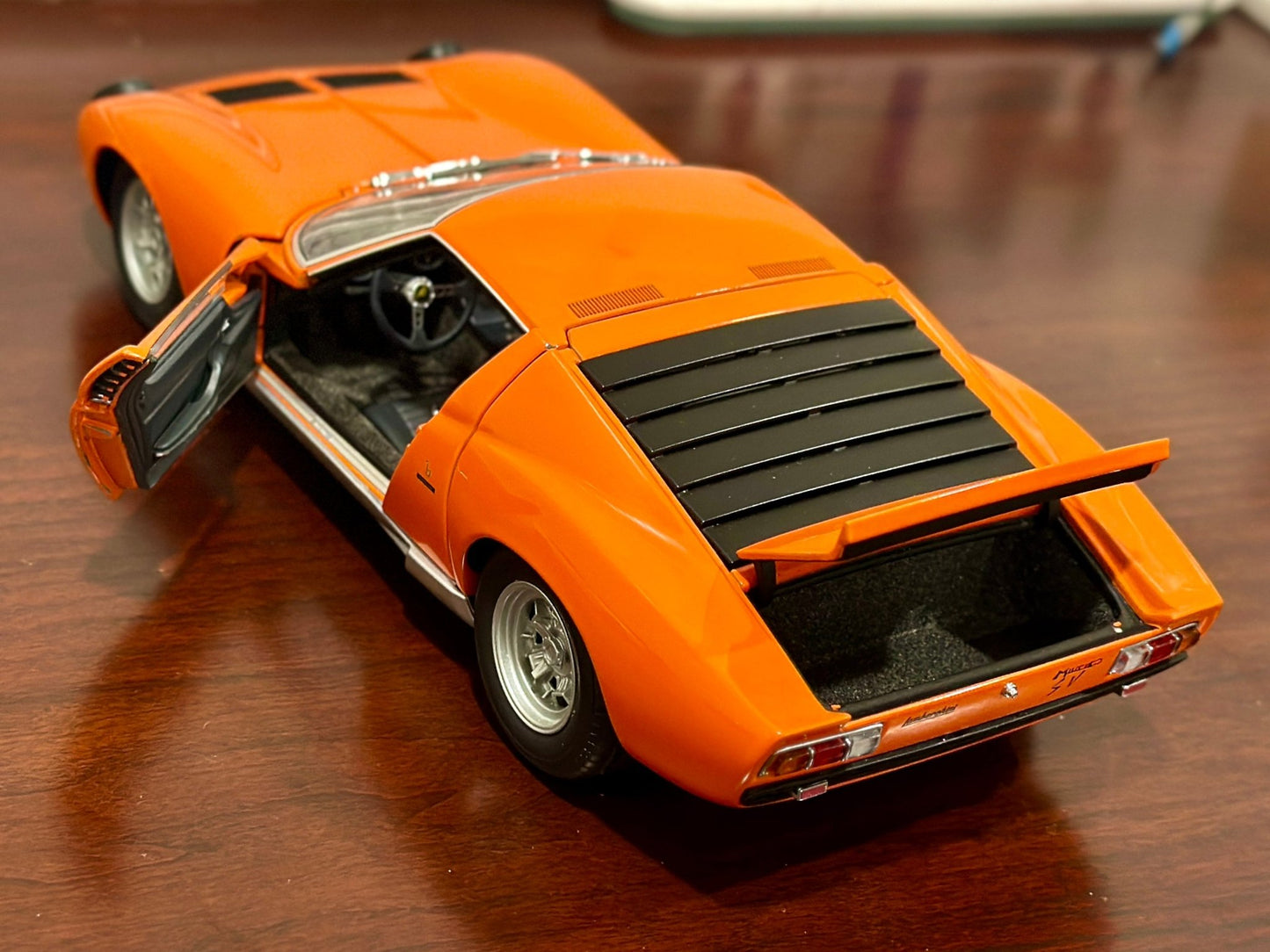 AUTOart Lamborghini Miura SV Orange/Silver 1/18 Scale Diecast Model Car | New - Product Image