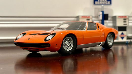 AUTOart Lamborghini Miura SV Orange/Silver 1/18 Scale Diecast Model Car | New - Product Image