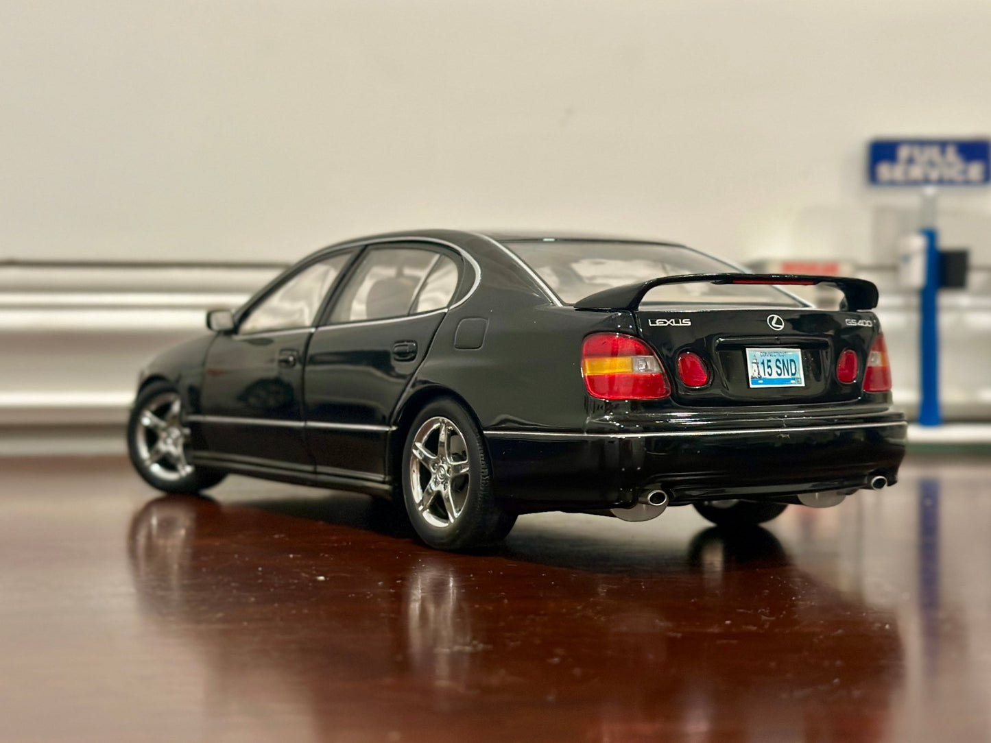AUTOart Lexus GS400 Sport 'Japan Exclusive' Black 1/18 Scale Diecast Model Car - Product Image