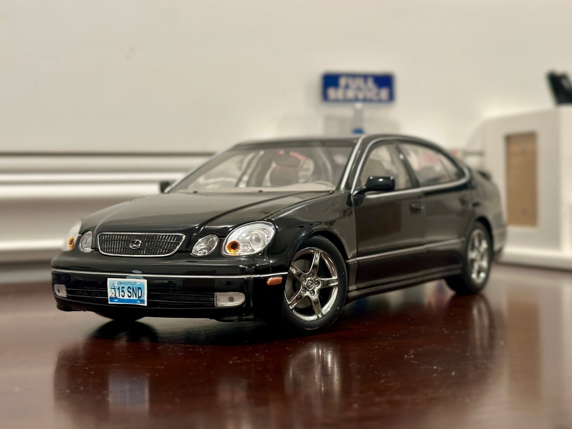AUTOart Lexus GS400 Sport 'Japan Exclusive' Black 1/18 Scale Diecast Model Car - Product Image