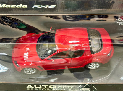 AUTOart Mazda RX8 Red 1/18 Scale Diecast Model Car | New - Product Image