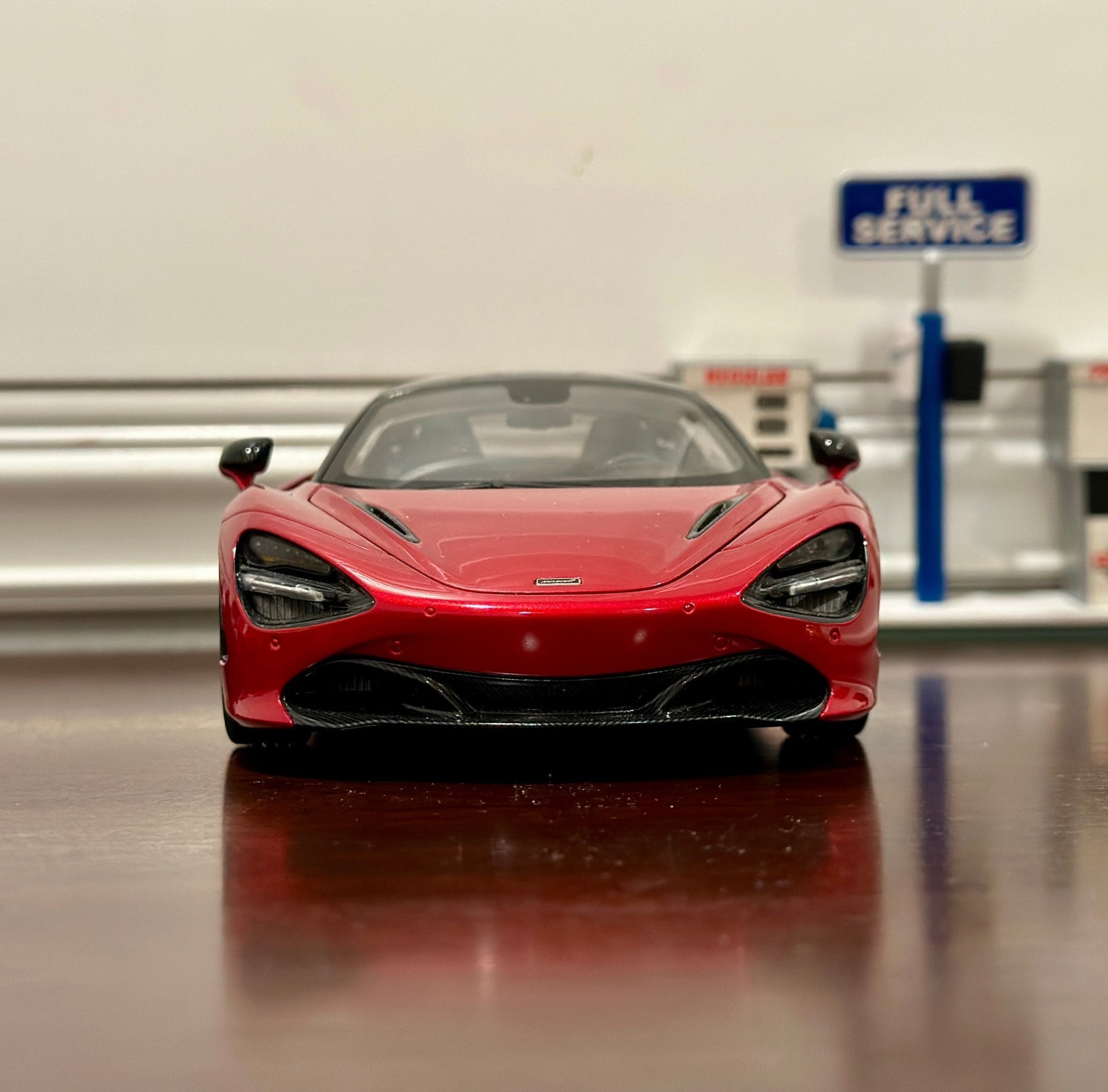 AUTOart McLaren 720s Metallic Red 1/18 Scale Diecast Model Car | In Box - Product Image
